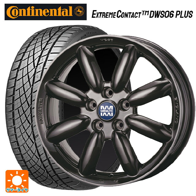 ミニ ミニ(F55/F56/F57)用 205/45R17 88W XL コンチネンタル エクストリームコンタクト DWS06プラス 正規品 ティーエーエス ミニライト MC50 ハイパーブラック 新品サマータイヤホイール 4本セット｜タイヤホイール専門店コニシタイヤ 150,195円