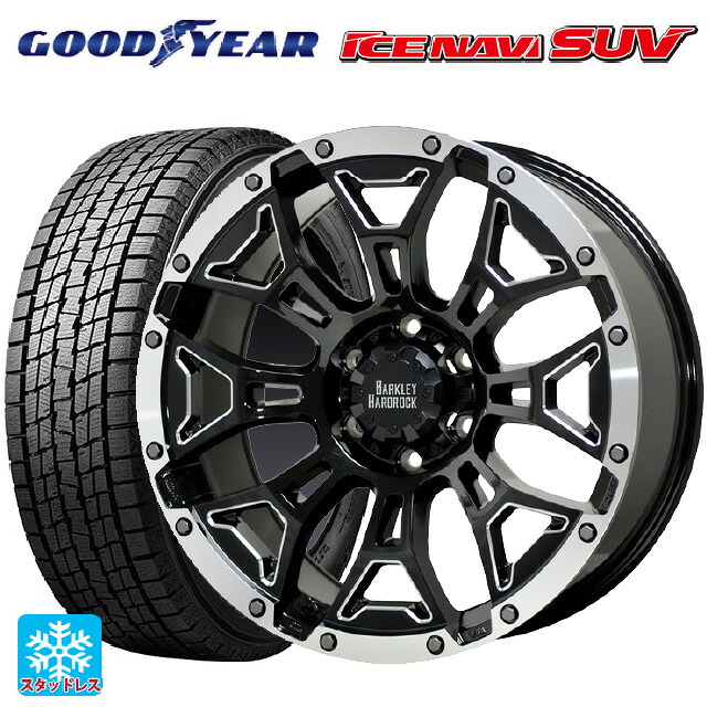 2024年製 265/65R17 112Q グッドイヤー アイスナビ SUV # ホットスタッフ バークレイハードロック エルバート BSM/P 17-8J 国産車用 スタッドレスタイヤホイール4本セット|タイヤホイール専門店コニシタイヤ