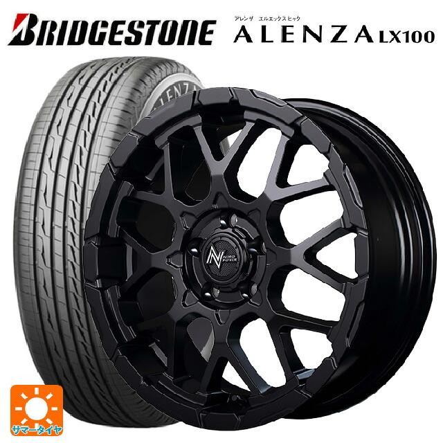 225/50R18 95V ブリヂストン アレンザLX100 正規品 エムアイディー ナイトロパワー M28バレットエス(訳あり) セミグロスブラック 18-7J 国産車用 サマータイヤホイール4本セット|タイヤホイール専門店コニシタイヤ