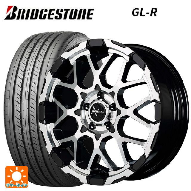 トヨタ ヤリスクロス(10系)用 215/65R16 109/107R ブリヂストン GL-R 正規品 エムアイディー ナイトロパワー M28バレットエス ブラック/ミラーカット 新品サマータイヤホイール 4本セット