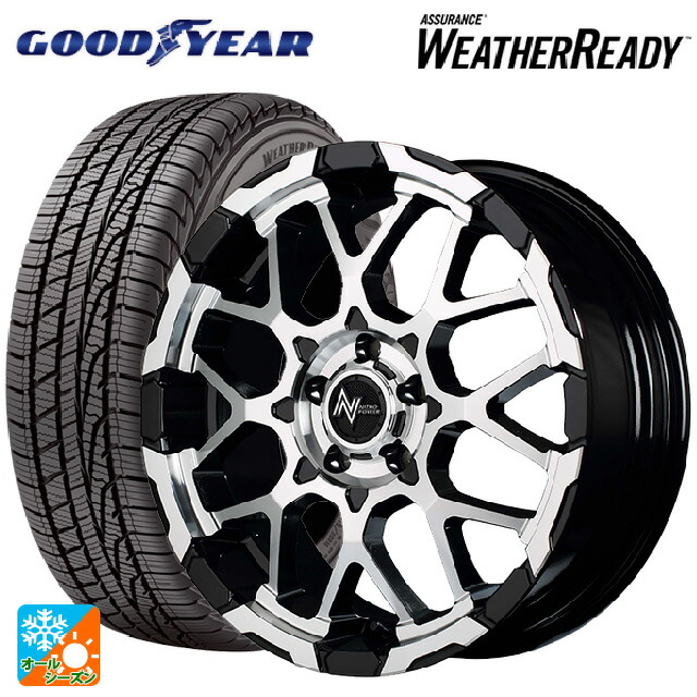 メーカー包装済 楽天市場 215 65r16 98h グッドイヤー アシュアランス ウェザーレディナイトロパワー M28バレットエス ブラックメタリック ミラーカット 16 7j新品オールシーズンタイヤホイール4本セット タイヤホイール専門店 小西タイヤ コンビニ受取対応商品