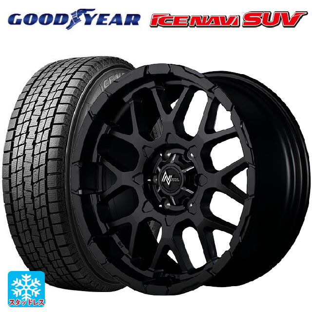 2024年製 265/65R17 112Q グッドイヤー アイスナビ SUV # エムアイディー ナイトロパワー M28バレット セミグロスブラック 17-8J 国産車用 スタッドレスタイヤホイール4本セット