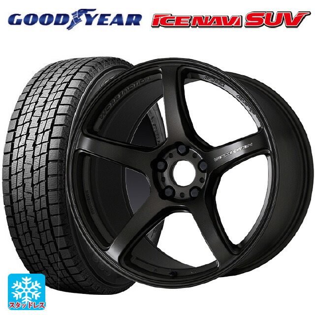 トヨタ ヤリスクロス(10系)用 215/50R18 92Q グッドイヤー アイスナビ SUV # ワーク エモーション T5R MGK 新品スタッドレスタイヤホイール 4本セット|タイヤホイール専門店コニシタイヤ