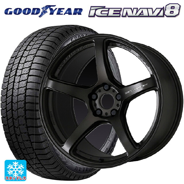 245/45R19 102Q XL グッドイヤー アイスナビ8 # ワーク エモーション T5R MGK 19-8.5J 国産車用 スタッドレスタイヤホイール4本セット｜タイヤホイール専門店コニシタイヤ