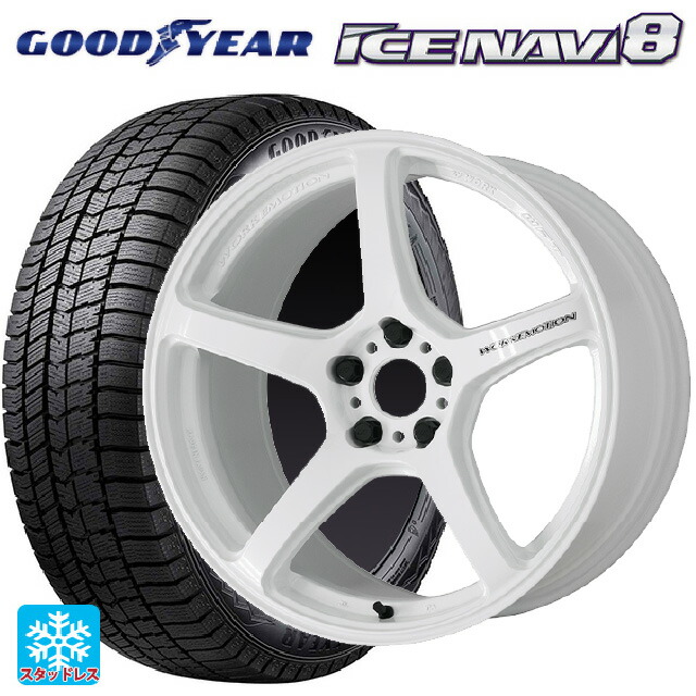 245/45R19 102Q XL グッドイヤー アイスナビ8 # ワーク エモーション T5R ICW 19-8.5J 国産車用 スタッドレスタイヤホイール4本セット｜タイヤホイール専門店コニシタイヤ