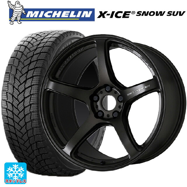 2024年製 225/65R17 106T XL ミシュラン 正規品 エックスアイス スノー SUV ワーク エモーション T5R MGK 17-7J 国産車用 スタッドレスタイヤホイール4本セット