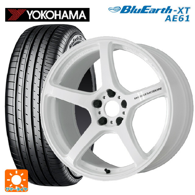 トヨタ ライズハイブリッド(A202)用 195/60R17 90H ヨコハマ ブルーアースXT AE61 ワーク エモーション T5R ICW 新品サマータイヤホイール 4本セット