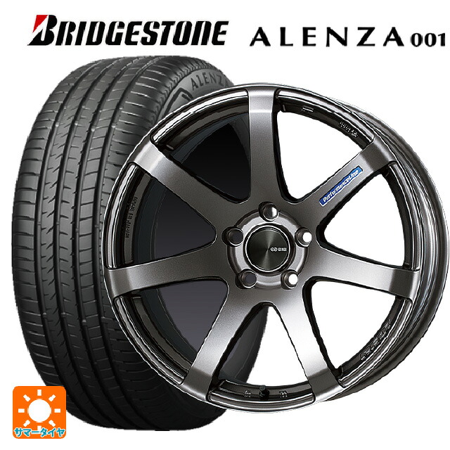 235/55R19 105W XL ブリヂストン アレンザ001 正規品 エンケイ パフォーマンスライン PF07 DS 19-8J 国産車用 サマータイヤホイール4本セット