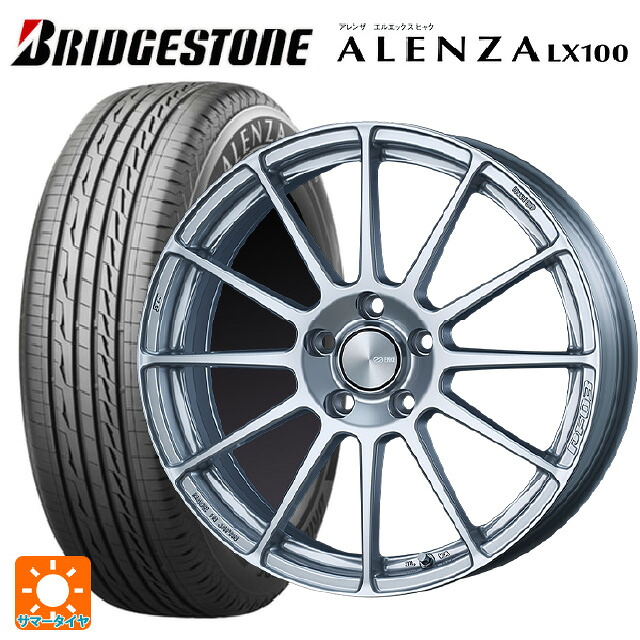 トヨタ ヤリスクロス(10系)用 215/50R18 92V ブリヂストン アレンザLX100 正規品 エンケイ パフォーマンスライン PF03 スパークルシルバー 新品サマータイヤホイール 4本セット
