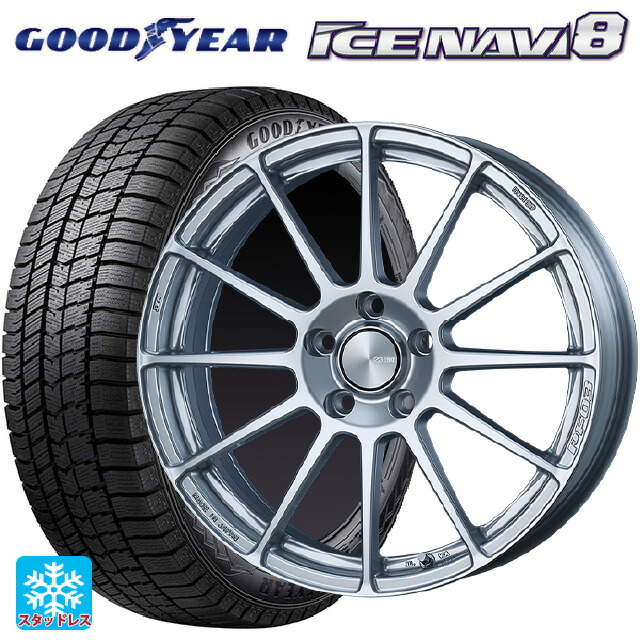 スバル レヴォーグ(VN系)用 245/40R18 93Q グッドイヤー アイスナビ8 # エンケイ パフォーマンスライン PF03 スパークルシルバー 新品スタッドレスタイヤホイール 4本セット｜タイヤホイール専門店コニシタイヤ