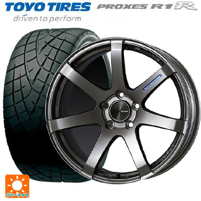 トヨタ GRヤリス(PA系)用 265/35R18 93W トーヨー プロクセス R1R # エンケイ パフォーマンスライン PF07 DS 新品サマータイヤホイール 4本セット
