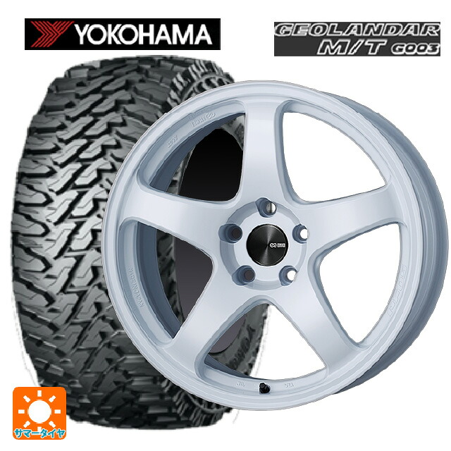 スバル レガシィアウトバック(BS系)用 225/65R17 107/103Q ヨコハマ ジオランダー M/T G003 正規品 エンケイ パフォーマンスライン PF05 W 新品サマータイヤホイール 4本セット