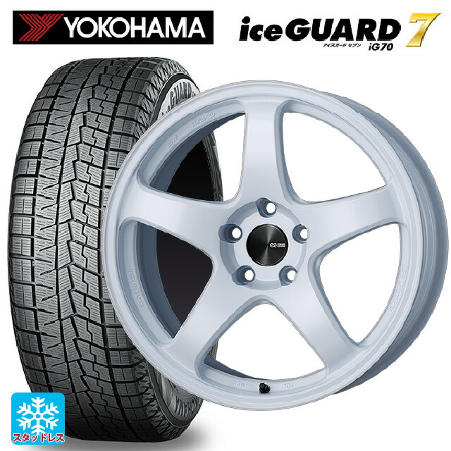 スバル WRX S4(VBH)用 2025年製 245/35R19 93Q ヨコハマ アイスガード7(IG70) # エンケイ パフォーマンスライン PF05 W 新品スタッドレスタイヤホイール 4本セット