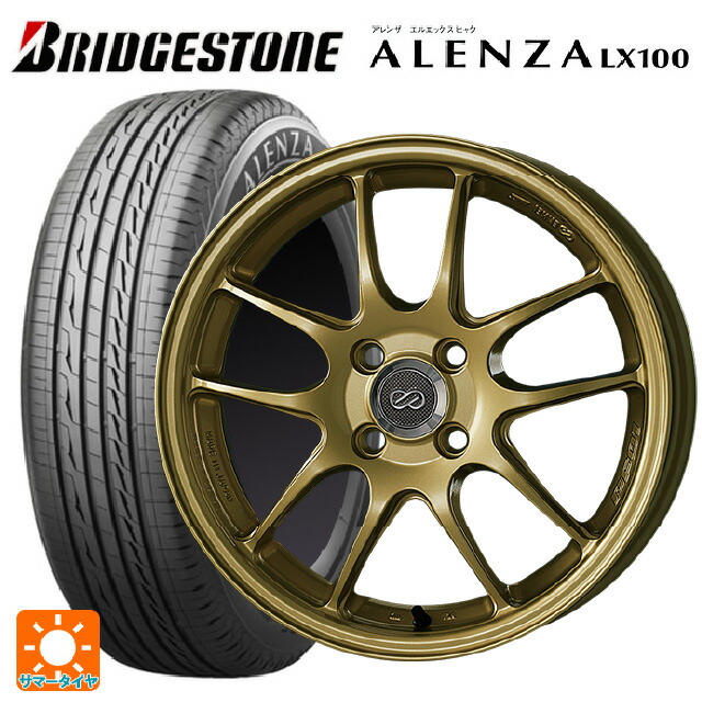 マツダ CX-80(KL5/KL3系)用 235/60R18 103H ブリヂストン アレンザLX100 正規品 # エンケイ パフォーマンスライン PF01 ゴールド 新品サマータイヤホイール 4本セット
