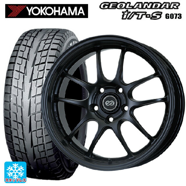 ホンダ ZR-V(RZ4)用 2025年製 215/60R17 96Q ヨコハマ ジオランダー ITS G073 正規品 エンケイ パフォーマンスライン PF01 マットブラック 新品スタッドレスタイヤホイール 4本セット