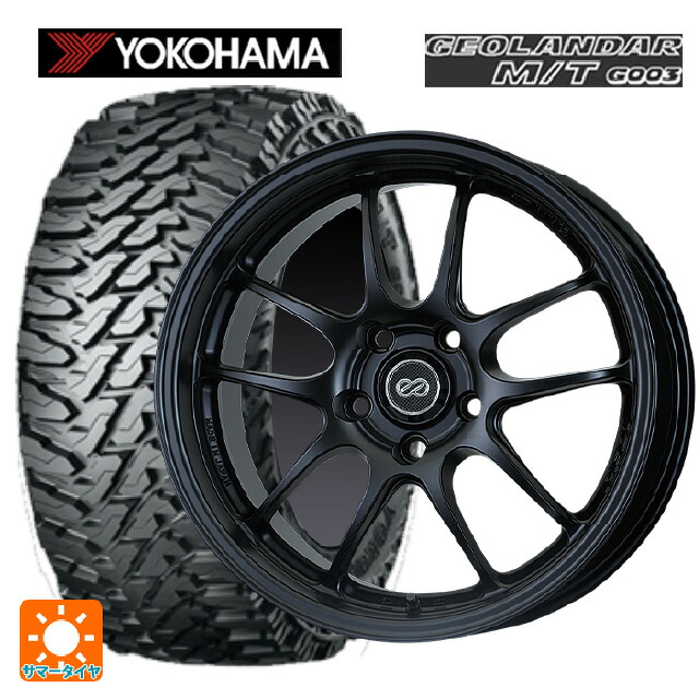 スバル レガシィアウトバック(BS系)用 225/65R17 107/103Q ヨコハマ ジオランダー M/T G003 正規品 エンケイ パフォーマンスライン PF01 マットブラック 新品サマータイヤホイール 4本セット 111,585円