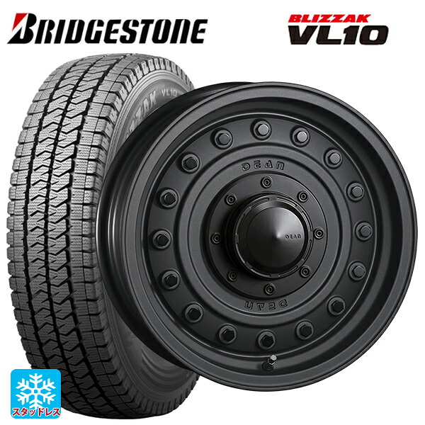 スズキ ジムニーノマド(JC74W)用 2025年製 195/80R15 107/105N ブリヂストン ブリザック VL10 正規品 # クリムソン ディーン コロラド マットチャコールブラック 新品スタッドレスタイヤホイール 4本セット