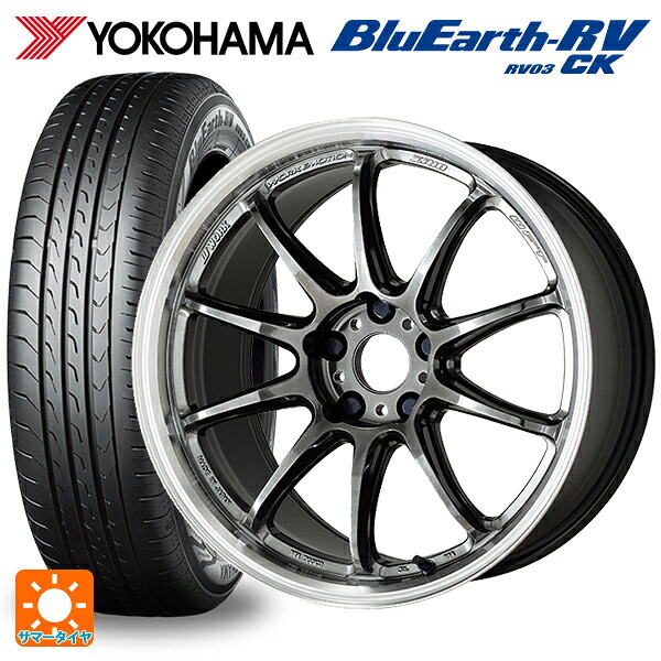 ミツビシ デリカミニ(4WD車)(B3系)用 165/65R15 81S ヨコハマ ブルーアース RV03CK # ワーク エモーション ZR10 GTKRC 新品サマータイヤホイール 4本セット