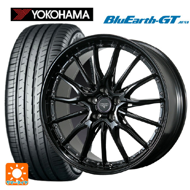トヨタ プリウス(60系)用 225/45R19 96W XL ヨコハマ ブルーアースGT AE51 トピー ドルフレン ヒューヴァー GB 新品サマータイヤホイール 4本セット