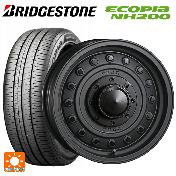 ホンダ ステップワゴン(RP6~8)用 205/60R16 92H ブリヂストン エコピア NH200 正規品 クリムソン ディーン コロラド マットチャコールブラック 新品サマータイヤホイール 4本セット