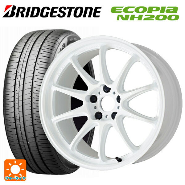195/50R16 84V ブリヂストン エコピア NH200 正規品 ワーク エモーション ZR10 AZW 16-6.5J 国産車用 サマータイヤホイール4本セット