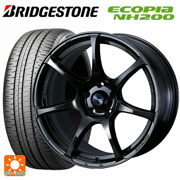 トヨタ カローラ スポーツ(210系)用 215/45R17 91W XL ブリヂストン エコピア NH200 正規品 ウェッズ ウェッズスポーツ SA75R HBC2 新品サマータイヤホイール 4本セット
