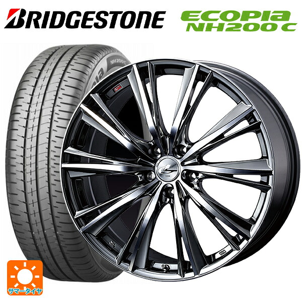スズキ スイフトスポーツ(ZC33S)用 2024年製 195/45R17 81W ブリヂストン エコピア NH200C 正規品 # ウェッズ レオニス WX BMCMC 新品サマータイヤホイール 4本セット