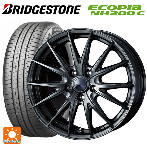 トヨタ シエンタ(10系)用 185/65R15 88S ブリヂストン エコピア NH200C 正規品 ウェッズ ヴェルバ スポルト2 # ディープメタル2 新品サマータイヤホイール 4本セット|タイヤホイール専門店コニシタイヤ