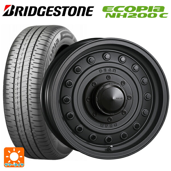 165/65R15 81S ブリヂストン エコピア NH200C 正規品 クリムソン ディーン コロラド マットチャコールブラック 15-4.5J 国産車用 サマータイヤホイール4本セット｜タイヤホイール専門店コニシタイヤ