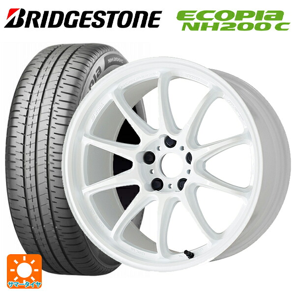 ミツビシ デリカミニ(FF車)(B3系)用 165/55R15 75V ブリヂストン エコピア NH200C 正規品 ワーク エモーション ZR10 AZW 新品サマータイヤホイール 4本セット