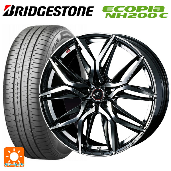 スズキ スイフトスポーツ(ZC33S)用 185/55R16 83V ブリヂストン エコピア NH200C 正規品 ウェッズ レオニス LM PBMC 新品サマータイヤホイール 4本セット
