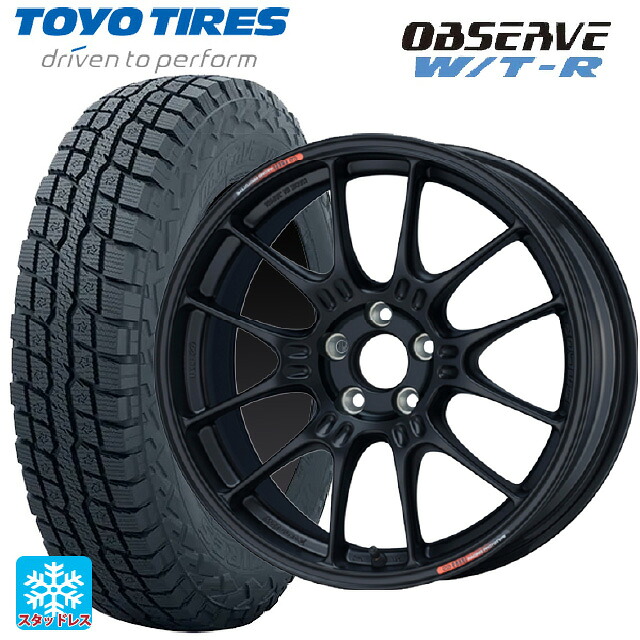 245/65R17 111Q XL トーヨー オブザーブ W/T-R エンケイ レーシング GTC02 For GR86 / BRZ Cup Matte Black 17-7.5J 国産車用 スタッドレスタイヤホイール4本セット