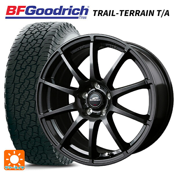 245/65R17 111T XL BFグッドリッチ トレイルテレーン T/A ホワイトレター 正規品 # エムアイディー MIDホイール スタッグ（数量限定） ストロングガンメタ 17-7J 国産車用 サマータイヤホイール4本セット｜タイヤホイール専門店コニシタイヤ