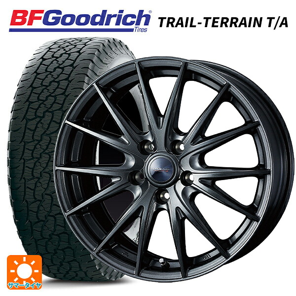 トヨタ RAV4(50系)用 225/65R17 102T BFグッドリッチ トレイルテレーン T/A ホワイトレター 正規品 ウェッズ ヴェルバ スポルト2 ディープメタル2 新品サマータイヤホイール 4本セット