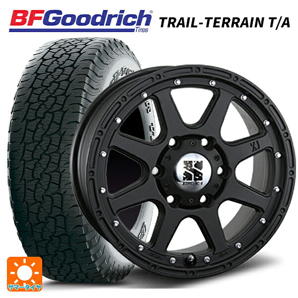 265/65R17 112T BFグッドリッチ トレイルテレーン T/A ホワイトレター 正規品 エムエルジェイ エクストリームJ Flat Black 17-7.5J 国産車用 サマータイヤホイール4本セット｜タイヤホイール専門店コニシタイヤ