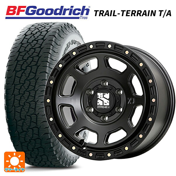 トヨタ ランドクルーザー250(250系)用 275/65R18 116T BFグッドリッチ トレイルテレーン T/A ホワイトレター 正規品 # エムエルジェイ エクストリームJ XJ07 Satin Black 新品サマータイヤホイール 4本セット|タイヤホイール専門店コニシタイヤ