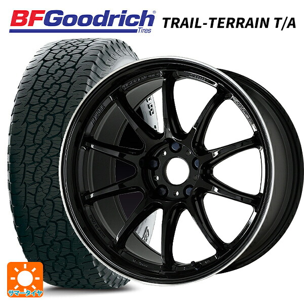 スバル レガシィアウトバック(BS系)用 225/65R17 102T BFグッドリッチ トレイルテレーン T/A ホワイトレター 正規品 # ワーク エモーション ZR10 BLKLC 新品サマータイヤホイール 4本セット｜タイヤホイール専門店コニシタイヤ