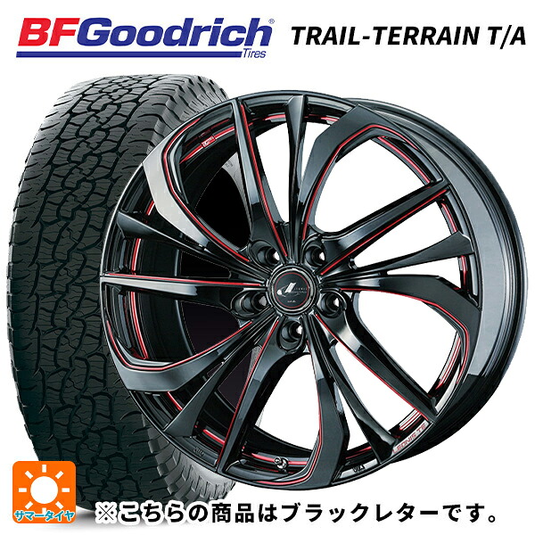 ミツオカ バディ()用 225/60R18 100H BFグッドリッチ トレイルテレーン T/A ブラックレター 正規品 ウェッズ レオニス TE BK/SC(RED) 新品サマータイヤホイール 4本セット