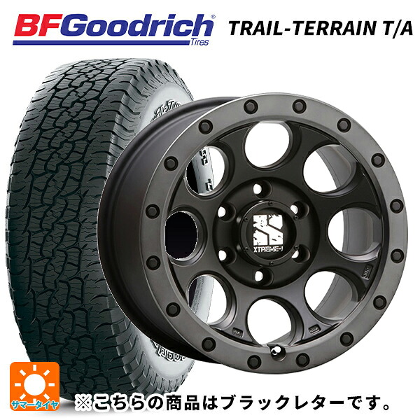 225/60R18 100H BFグッドリッチ トレイルテレーン T/A ブラックレター 正規品 エムエルジェイ エクストリームJ XJ03 Flat Black Smoke 18-8J 国産車用 サマータイヤホイール4本セット