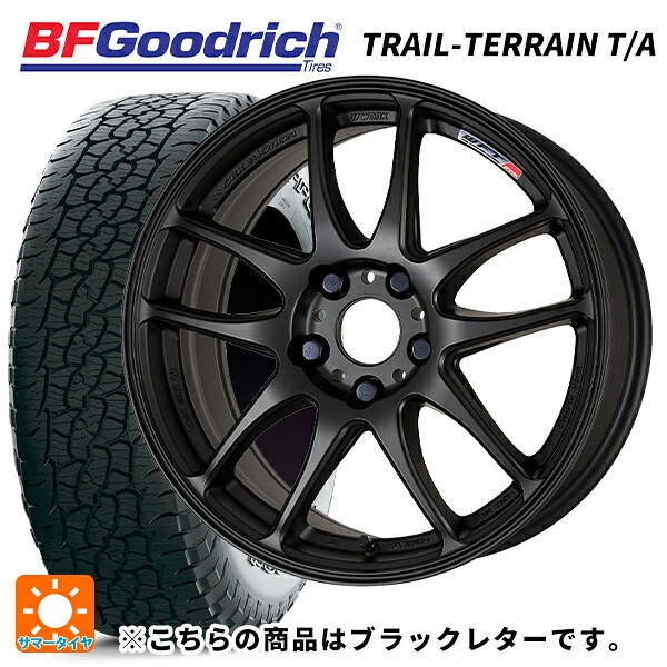 225/55R18 102H XL BFグッドリッチ トレイルテレーン T/A ブラックレター 正規品 ワーク エモーション CR極 MBL 18-7.5J 国産車用 サマータイヤホイール4本セット|タイヤホイール専門店コニシタイヤ