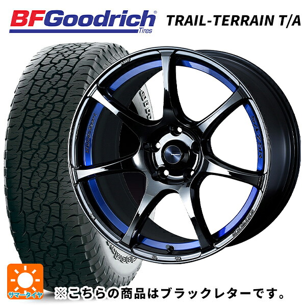 225/60R17 99H BFグッドリッチ トレイルテレーン T/A ブラックレター 正規品 ウェッズ ウェッズスポーツ SA75R BLC2 17-7.5J 国産車用 サマータイヤホイール4本セット