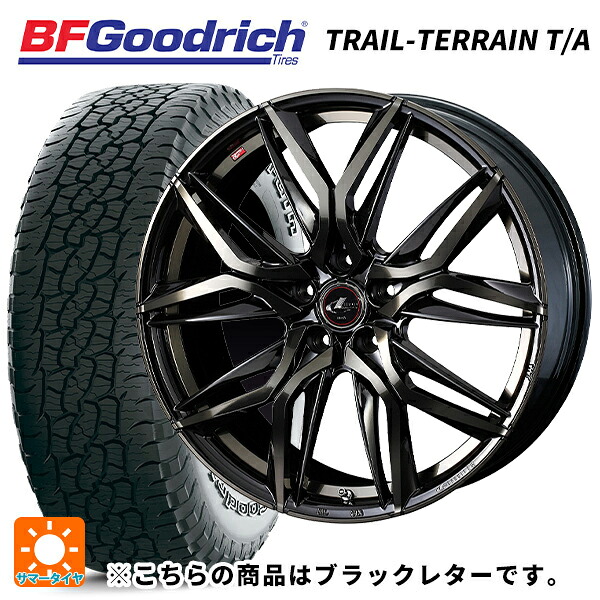 225/60R18 100H BFグッドリッチ トレイルテレーン T/A ブラックレター 正規品 ウェッズ レオニス LM PBMC/TI 18-7J 国産車用 サマータイヤホイール4本セット｜タイヤホイール専門店コニシタイヤ