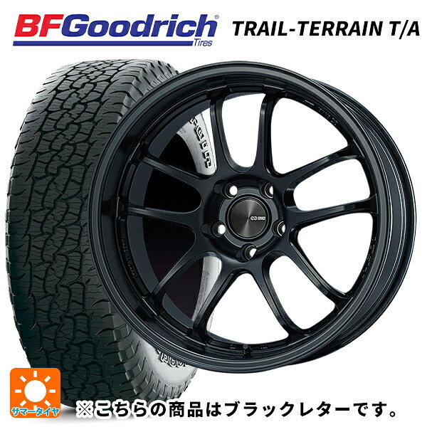 スバル フォレスター(SL系)用 225/55R18 102H XL BFグッドリッチ トレイルテレーン T/A ブラックレター 正規品 エンケイ パフォーマンスライン PF01 EVO マットブラック 新品サマータイヤホイール 4本セット|タイヤホイール専門店コニシタイヤ