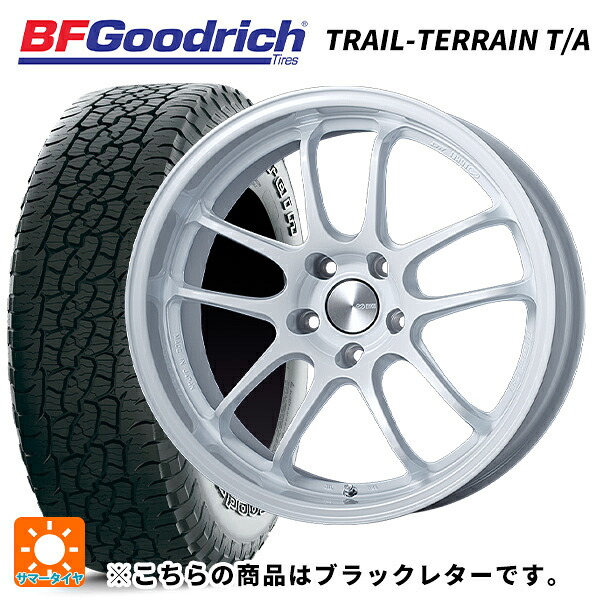 スバル フォレスター(SL系)用 225/55R18 102H XL BFグッドリッチ トレイルテレーン T/A ブラックレター 正規品 エンケイ パフォーマンスライン PF01 EVO パールホワイト 新品サマータイヤホイール 4本セット|タイヤホイール専門店コニシタイヤ