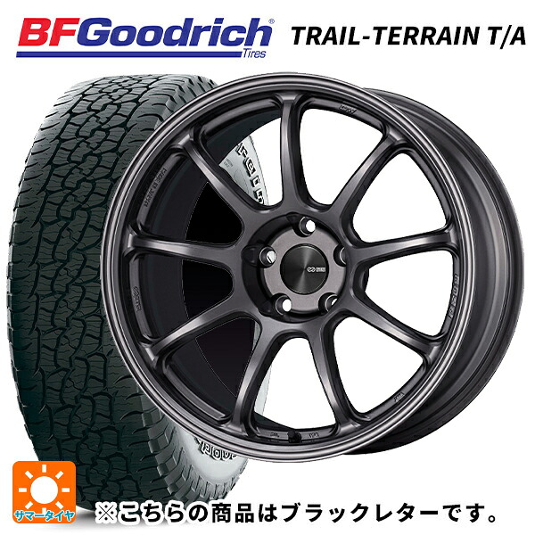 スバル フォレスター(SL系)用 225/55R18 102H XL BFグッドリッチ トレイルテレーン T/A ブラックレター 正規品 エンケイ パフォーマンスライン PF09 DS 新品サマータイヤホイール 4本セット