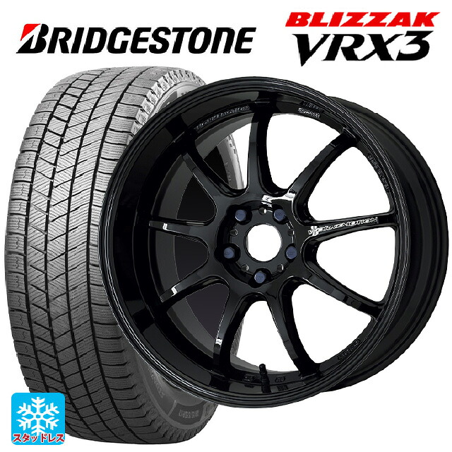ミツビシ デリカD5(CV1系)用 225/60R18 100Q ブリヂストン ブリザック VRX3 正規品 # ワーク エモーション D9R BLK 新品スタッドレスタイヤホイール 4本セット｜タイヤホイール専門店コニシタイヤ