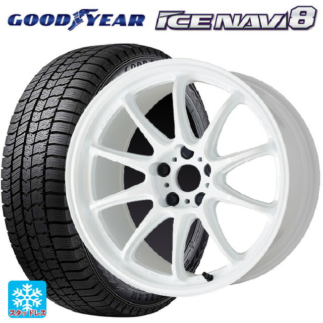 トヨタ GRヤリス(PA系)用 235/40R18 95Q XL グッドイヤー アイスナビ8 # ワーク エモーション ZR10 AZW 新品スタッドレスタイヤホイール 4本セット|タイヤホイール専門店コニシタイヤ