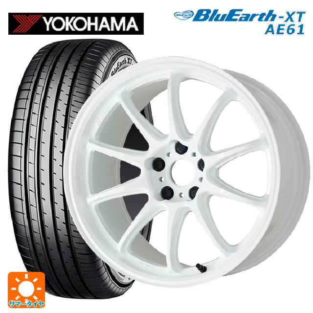 215/60R17 96H ヨコハマ ブルーアースXT AE61 ワーク エモーション ZR10 AZW 17-7J 国産車用 サマータイヤホイール4本セット
