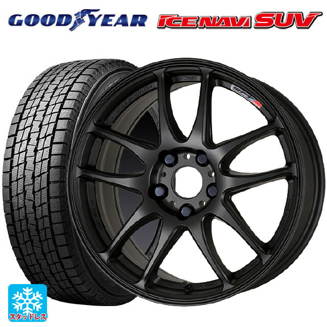 トヨタ RAV4(50系)用 2025年製 225/60R18 100Q グッドイヤー アイスナビ SUV ワーク エモーション CR極 MBL 新品スタッドレスタイヤホイール 4本セット 109,140円