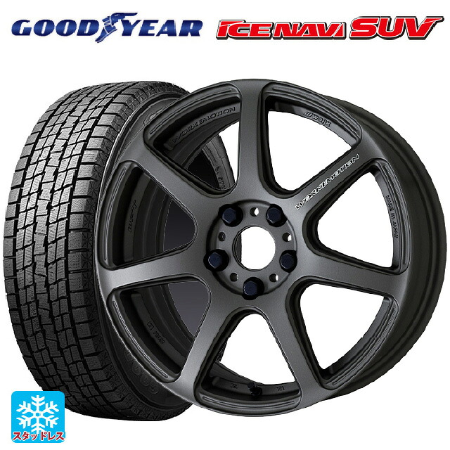 スバル レガシィアウトバック(BS系)用 225/65R17 102Q グッドイヤー アイスナビ SUV # ワーク エモーション T7R MGM 新品スタッドレスタイヤホイール 4本セット